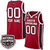 Custom South Carolina Gamecocks Basketball Jersey Name and Number 2024 National Champions All Stitched Red