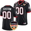 Custom Georgia Bulldogs Jersey Name and Number Orange Bowl Patch 2023 College Football Black