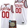 Custom NC State Wolfpack Jersey Name and Number 2024 NCAA March Madness Final Four Basketball White