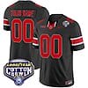 Custom Ohio State Jersey Name and Number Cotton Bowl Patch Vapor Football Black