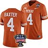 CJ Baxter Jersey #4 Texas Longhorns Allstate Sugar Bowl Patch 2024 College Football Orange