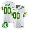 Custom Oregon Ducks Jersey Name and Number Honor Spencer Webb Patch Football White
