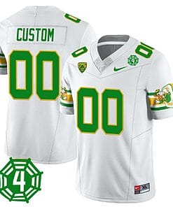 Custom Oregon Ducks Jersey Name and Number Honor Spencer Webb Patch Football White