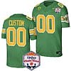 Custom Oregon Ducks Jersey Name and Number Fiesta Bowl Patch 2024 Football Playoff Green