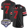 CJ Stroud Jersey #7 Ohio State Buckeyes Cotton Bowl Patch Vapor Football Black