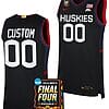 Custom UConn Huskies Jersey Name and Number 2024 NCAA March Madness Final Four Basketball Navy