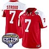 CJ Stroud Jersey #7 Ohio State Buckeyes Cotton Bowl Patch Vapor Football Red Alternate