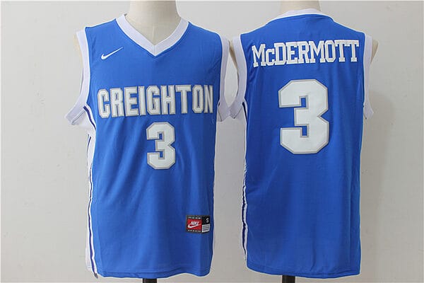 Doug McDermott Jersey #3 Creighton Bluejays NCAA Basketball Jersey Blue