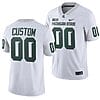 Custom Michigan State Spartans Jersey Name and Number College Football White 2023 Game