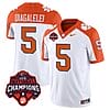 DJ Uiagalelei Jersey #5 Clemson Tigers Vapor Limited Champions Patch College Football Stitched Inverted