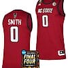 DJ Horne Jersey #0 NC State Wolfpack 2024 NCAA March Madness Final Four Basketball Red