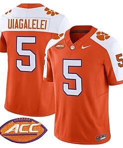 DJ Uiagalelei Jersey #5 Clemson Tigers Vapor Limited Acc Patch College Football Stitched Alternate