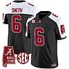 DeVonta Smith Jersey #6 Alabama Crimson Tide Vapor Limited Football Alabama Map Black Alternate