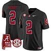 Derrick Henry Jersey #2 Alabama Crimson Tide Vapor Limited Football Alabama Map Black