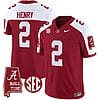 Derrick Henry Jersey #2 Alabama Crimson Tide Vapor Limited Football Alabama Map Crimson Alternate