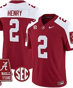Derrick Henry Jersey #2 Alabama Crimson Tide Vapor Limited Football Alabama Map Crimson Alternate