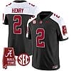 Derrick Henry Jersey #2 Alabama Crimson Tide Vapor Limited Football Alabama Map Black Alternate
