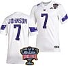 Dillon Johnson Jersey #7 Washington Huskies Allstate Sugar Bowl Patch 2024 College Football White