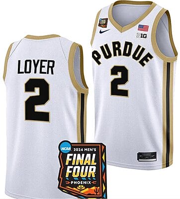 Fletcher Loyer Jersey #2 Purdue Boilermakers 2024 NCAA March Madness Final Four Basketball White