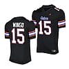 Florida Gators Derek Wingo Jersey #15 Alternate Game Black 2023 Salute To Service Uniform