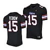 Florida Gators Tim Tebow Jersey #15 Alternate Game Black 2023 Salute To Service Uniform