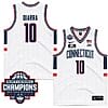 Hassan Diarra Jersey #10 UConn Huskies 2024 NCAA Basketball National Champions White