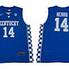 Tyler Herro Jersey #14 Kentucky Wildcats NIL College Basketball Blue