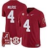Jalen Milroe Jersey #4 Alabama Crimson Tide Vapor Limited Football Alabama Map Crimson