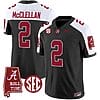 Jase McClellan Jersey #2 Alabama Crimson Tide Vapor Limited Football Alabama Map Black Alternate