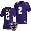 Ja'Lynn Polk Jersey #2 Washington Huskies Allstate Sugar Bowl Patch 2024 College Football Purple