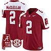 Jase McClellan Jersey #2 Alabama Crimson Tide Vapor Limited Football Alabama Map Crimson Alternate