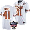 Jaylan Ford Jersey #41 Texas Longhorns Allstate Sugar Bowl Patch 2024 College Football White