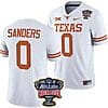 Ja'Tavion Sanders Jersey #0 Texas Longhorns Allstate Sugar Bowl Patch 2024 College Football White