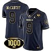 JJ McCarthy Jersey #9 Michigan Wolverines 1000 Wins Patch Football All Stitched Navy Gold
