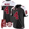 Jalen Milroe Jersey #4 Alabama Crimson Tide Vapor Limited Football Alabama Map Black Alternate