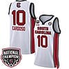 Kamilla Cardoso Jersey #10 South Carolina Gamecocks Basketball 2024 National Champions All Stitched White