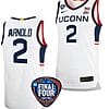 KK Arnold Jersey #2 UConn Huskies Basketball 2024 NCAA March Madness Final Four White