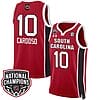 Kamilla Cardoso Jersey #10 South Carolina Gamecocks Basketball 2024 National Champions All Stitched Red