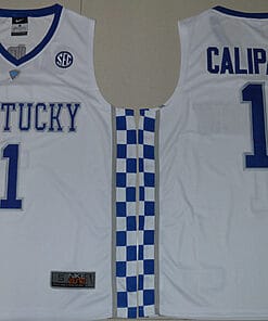 John Calipari Jersey #1 Kentucky Wildcats NCAA Basketball White