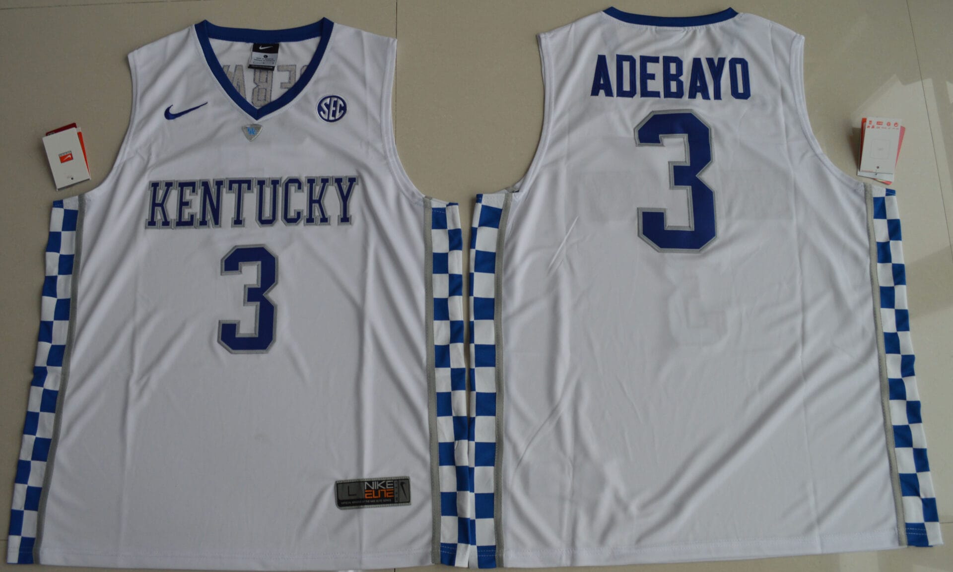 Tyrese Maxey Jersey #3 Kentucky Wildcats NCAA Basketball White