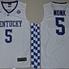 Malik Monk Jersey #5 Kentucky Wildcats NCAA Basketball White