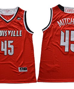 Donovan Mitchell Jersey #45 Louisville Cardinals NCAA Basketball Red