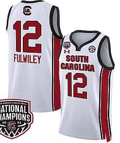 MiLaysia Fulwiley Jersey #12 South Carolina Gamecocks Basketball 2024 National Champions All Stitched White