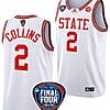Mimi Collins Jersey #2 NC State Wolfpack Basketball 2024 NCAA March Madness Final Four White