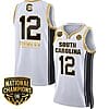 MiLaysia Fulwiley Jersey #12 South Carolina Gamecocks Basketball 2024 National Champions All Stitched White Gold