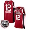 MiLaysia Fulwiley Jersey #12 South Carolina Gamecocks Basketball 2024 National Champions All Stitched Red