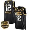 MiLaysia Fulwiley Jersey #12 South Carolina Gamecocks Basketball 2024 National Champions All Stitched Black Gold