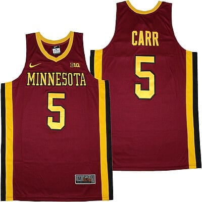 Marcus Carr Jersey #5 Minnesota Golden Gophers NCAA College Basketball Jersey
