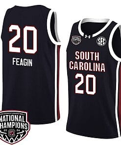 Sania Feagin Jersey #20 South Carolina Gamecocks 2024 NCAA Basketball National Champions Black