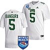 Sieh Bangura Jersey #5 Ohio Bobcats 2023 Myrtle Beach Bowl Patch MVP Football White